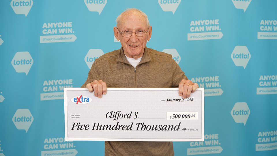 BCLC Extra winner Clifford S.