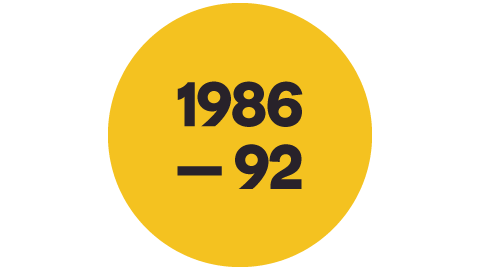 1986 to 1992