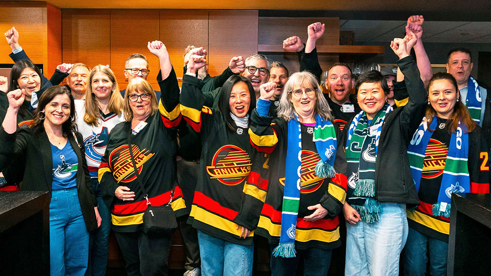 Photo of BCLC Community Heroes celebrating 